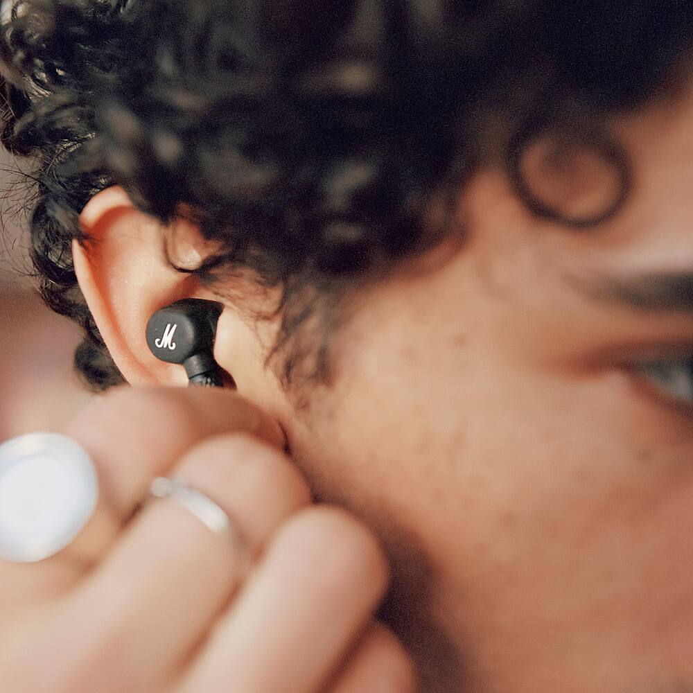 Alt View 17. Marshall - Motif II A.N.C. True Wireless Noise Cancelling Earbuds - Black.