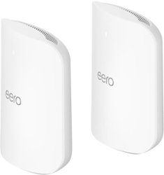eero - Max 7 BE20800 Tri-Band Mesh Wi-Fi 7 System (2-pack) - White - Front_Zoom