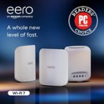 eero - Max 7 BE20800 Tri-Band Mesh Wi-Fi 7 System (3-pack) - White - Front_Zoom