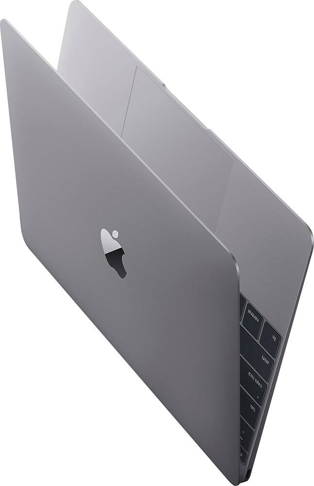 Alt View 1. Apple - Geek Squad Certified Refurbished MacBook® - 12" Display - Intel Core M - 8GB Memory - 256GB Flash Storage - Space Gray.