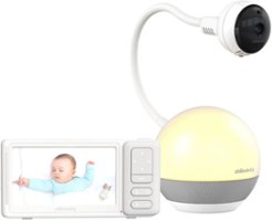 Chillax - BobyMood Plus WIFI-Enabled Baby Monitor with 5" Parent Unit and Mood Light - White - Front_Zoom