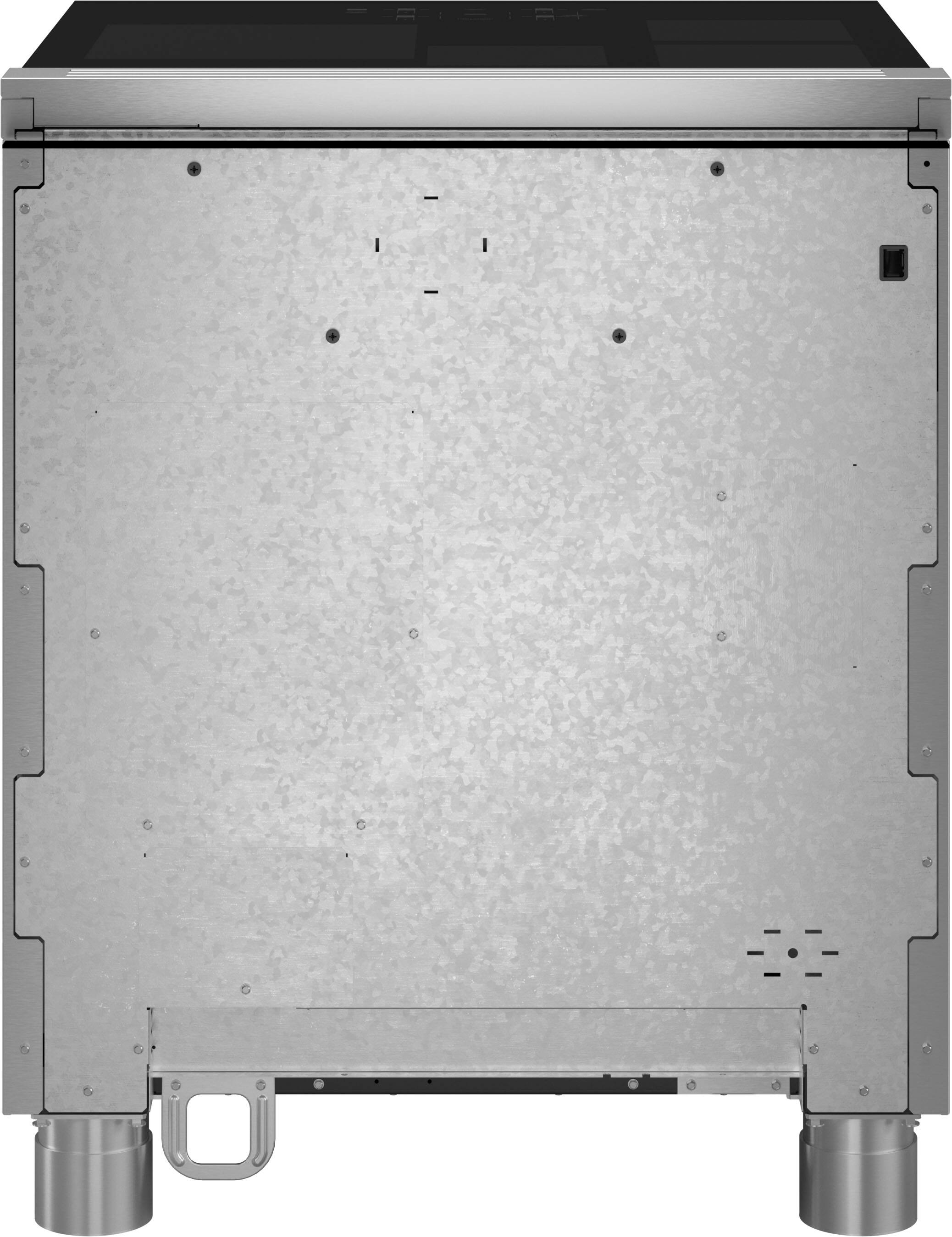 Alt View 16. Monogram - 5.3 Cu. Ft. Slide-In Electric Induction True Convection Range - Stainless steel.