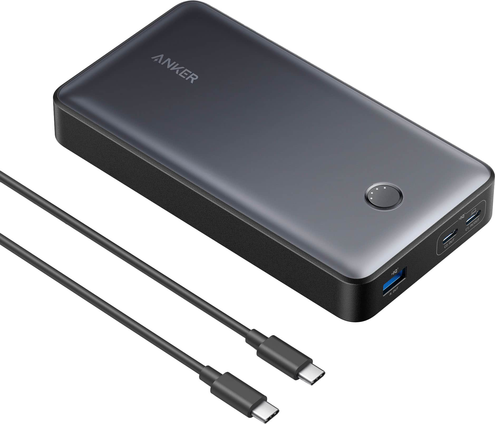 Anker Power Bank (20,000 mAh, 22.5W, Built-in USB-C Cable) now