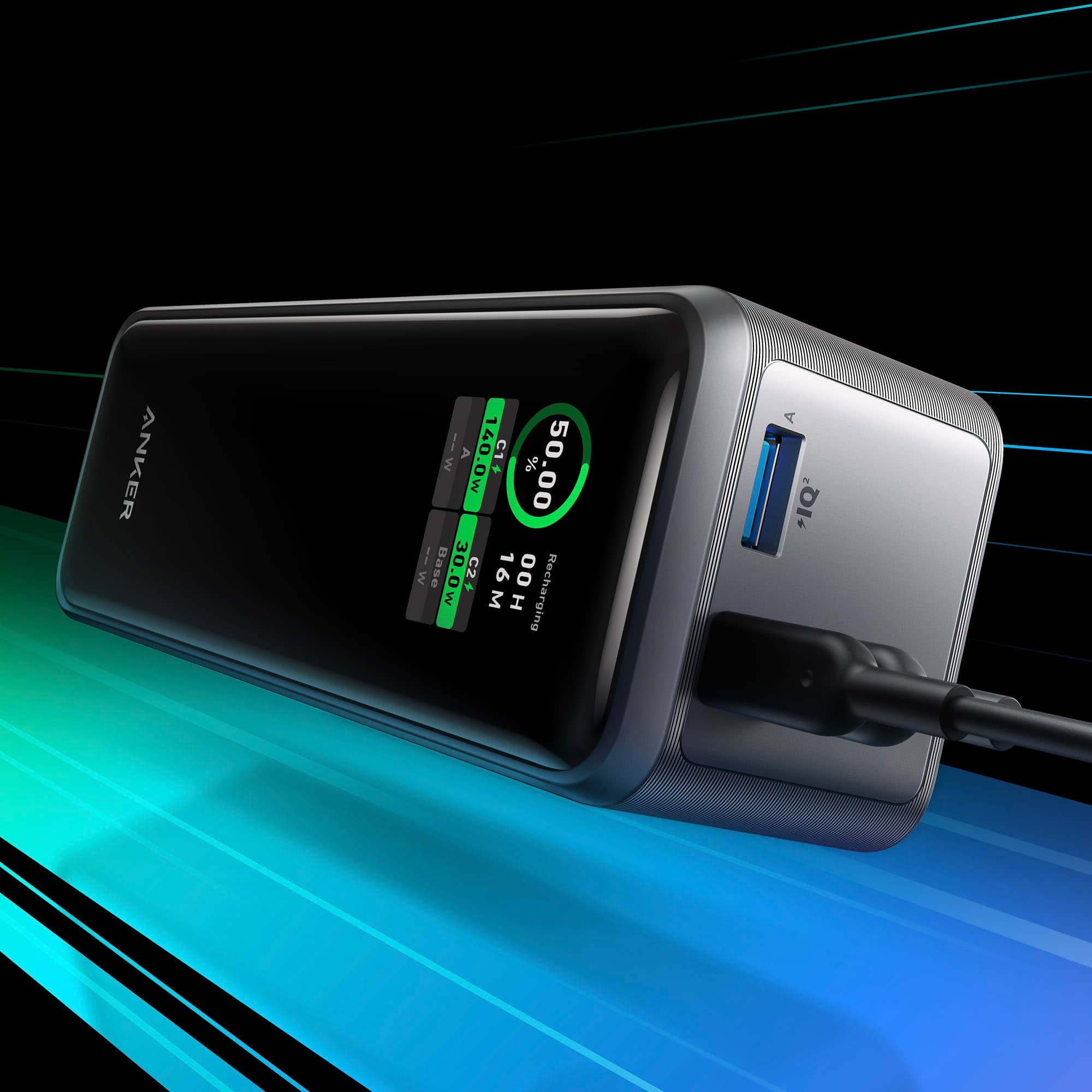 Alt View 11. Anker - 737 Power Bank - Black.