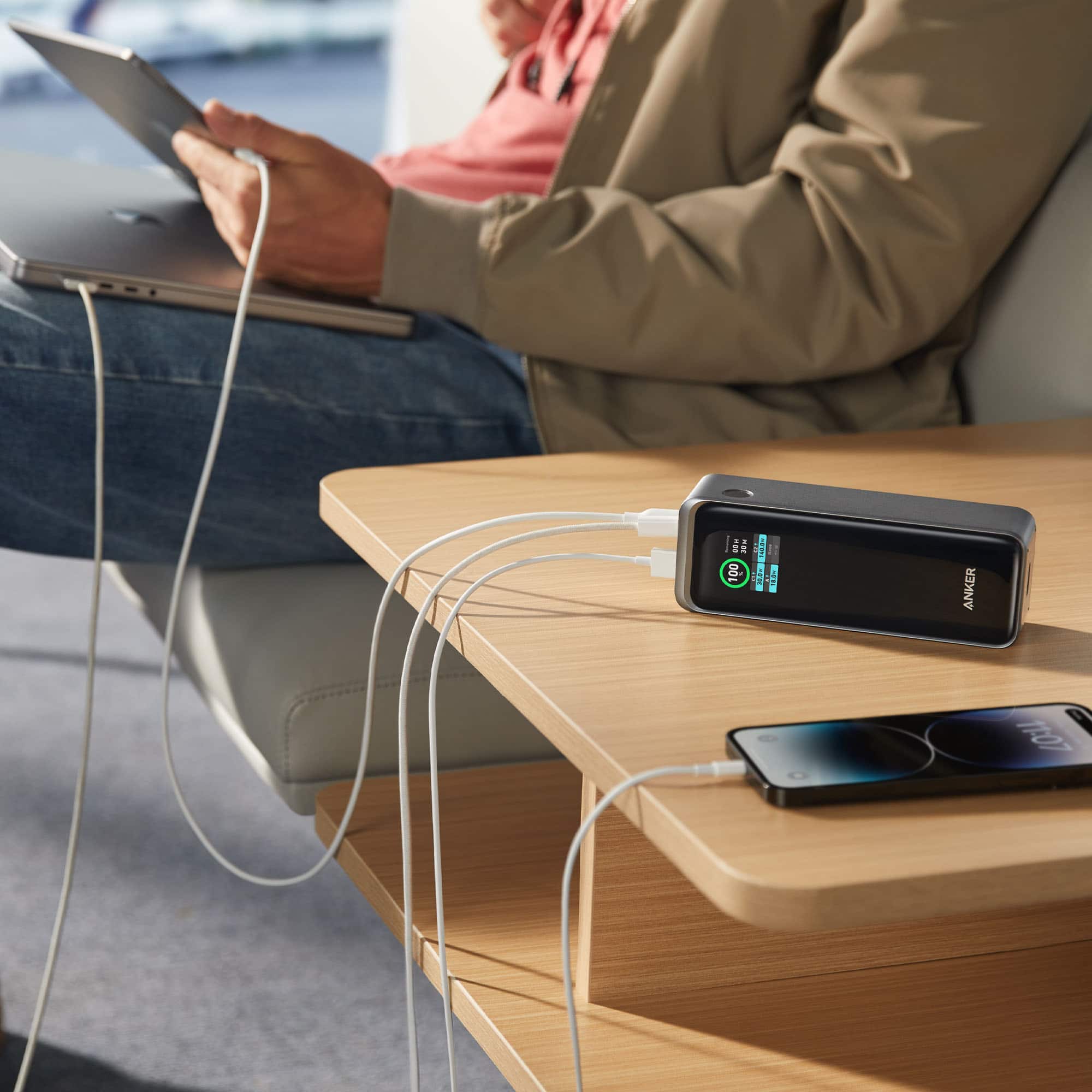 Alt View 3. Anker - 737 Power Bank - Black.