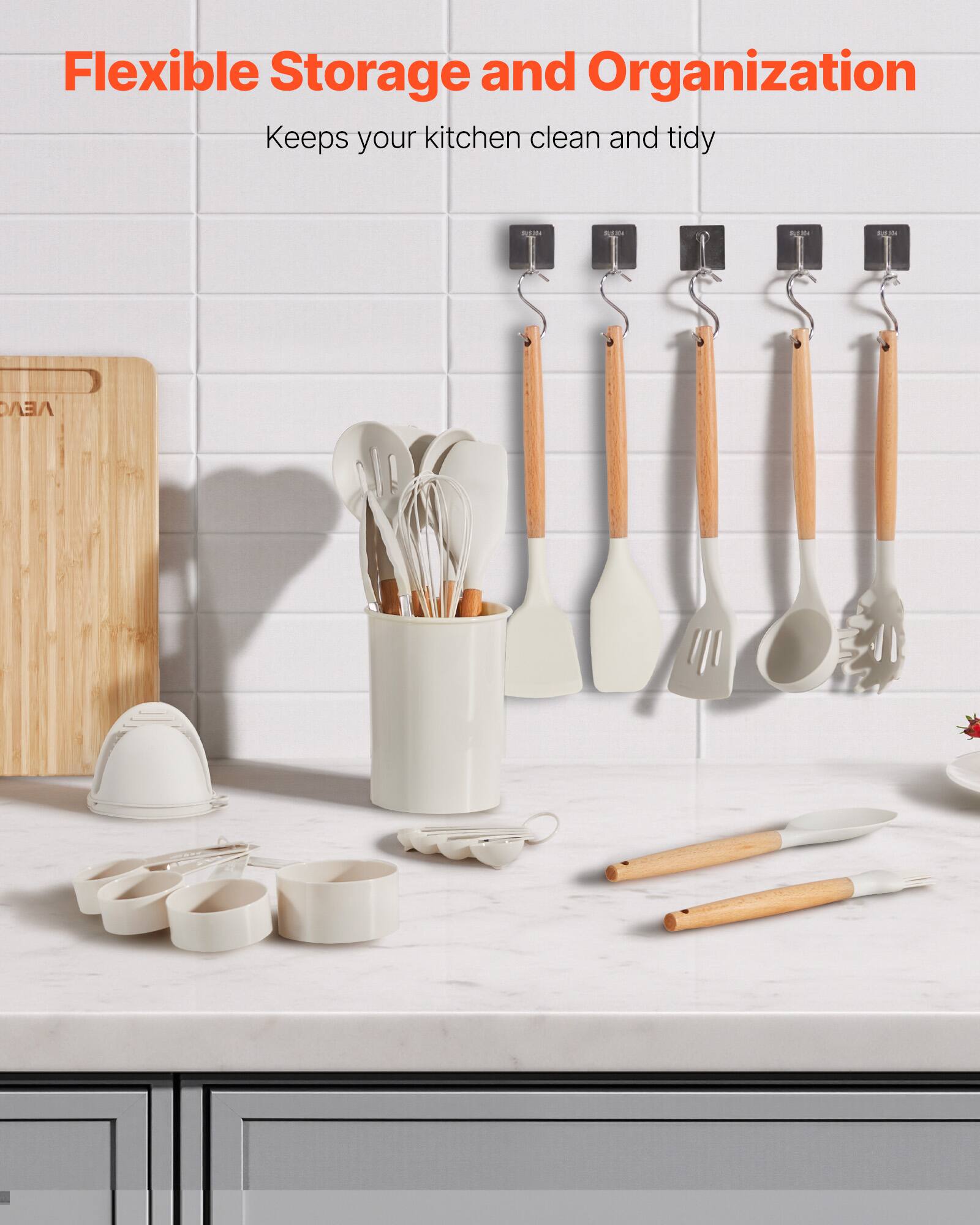 Flexible Storage and Organization  
Keeps your kitchen clean and tidy