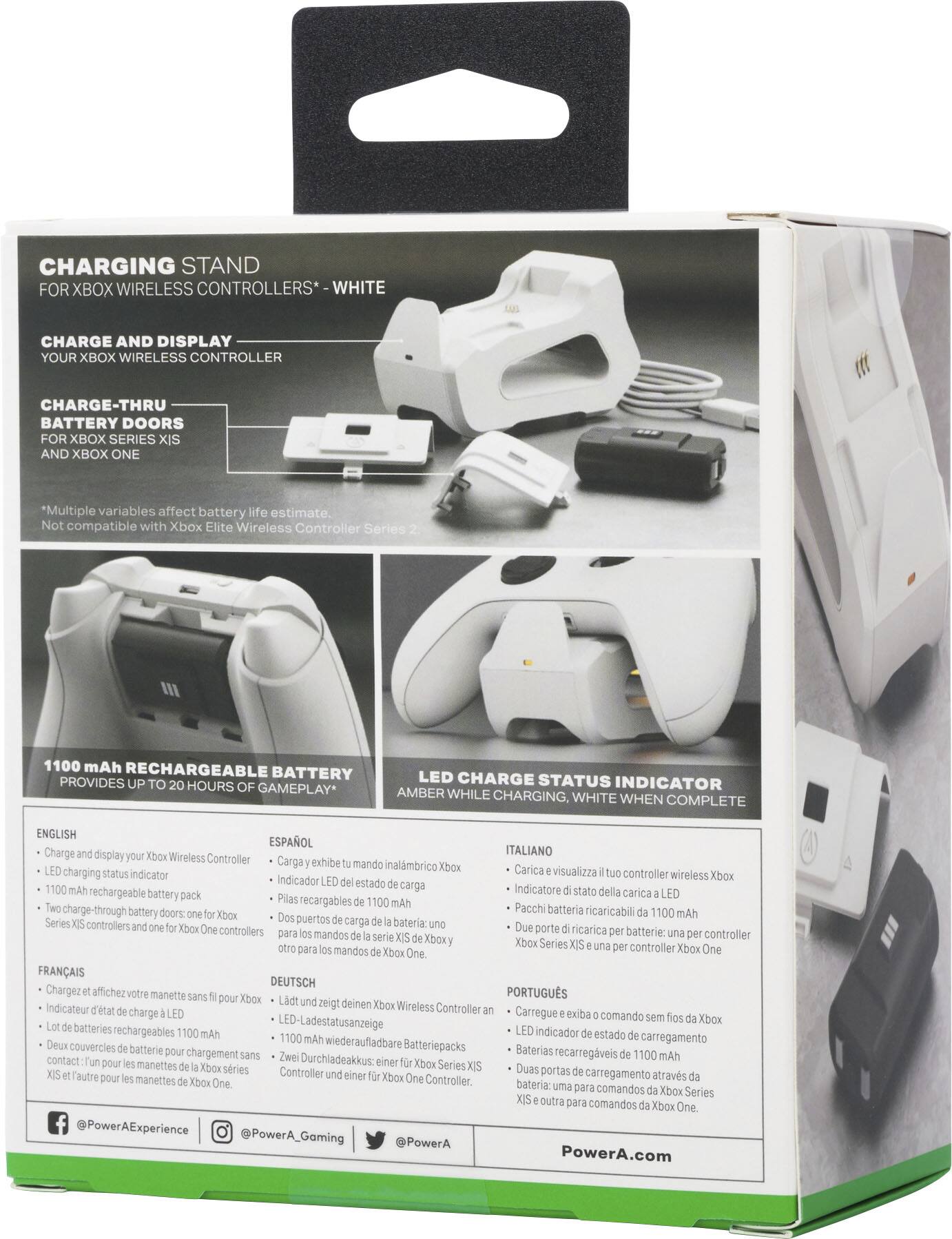 Alt View 26. PowerA - Solo Charging Stand for Xbox Series X|S - White.