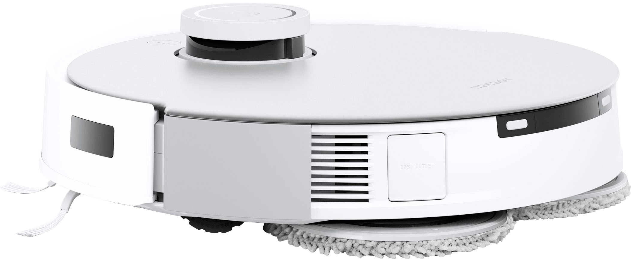 Empty OMNI Auto & Robotics Best ECOVACS with Buy Robot T20 Vacuum - OZMOT20M Connected WHITE Wi-Fi Station DEEBOT Self Washing Mop