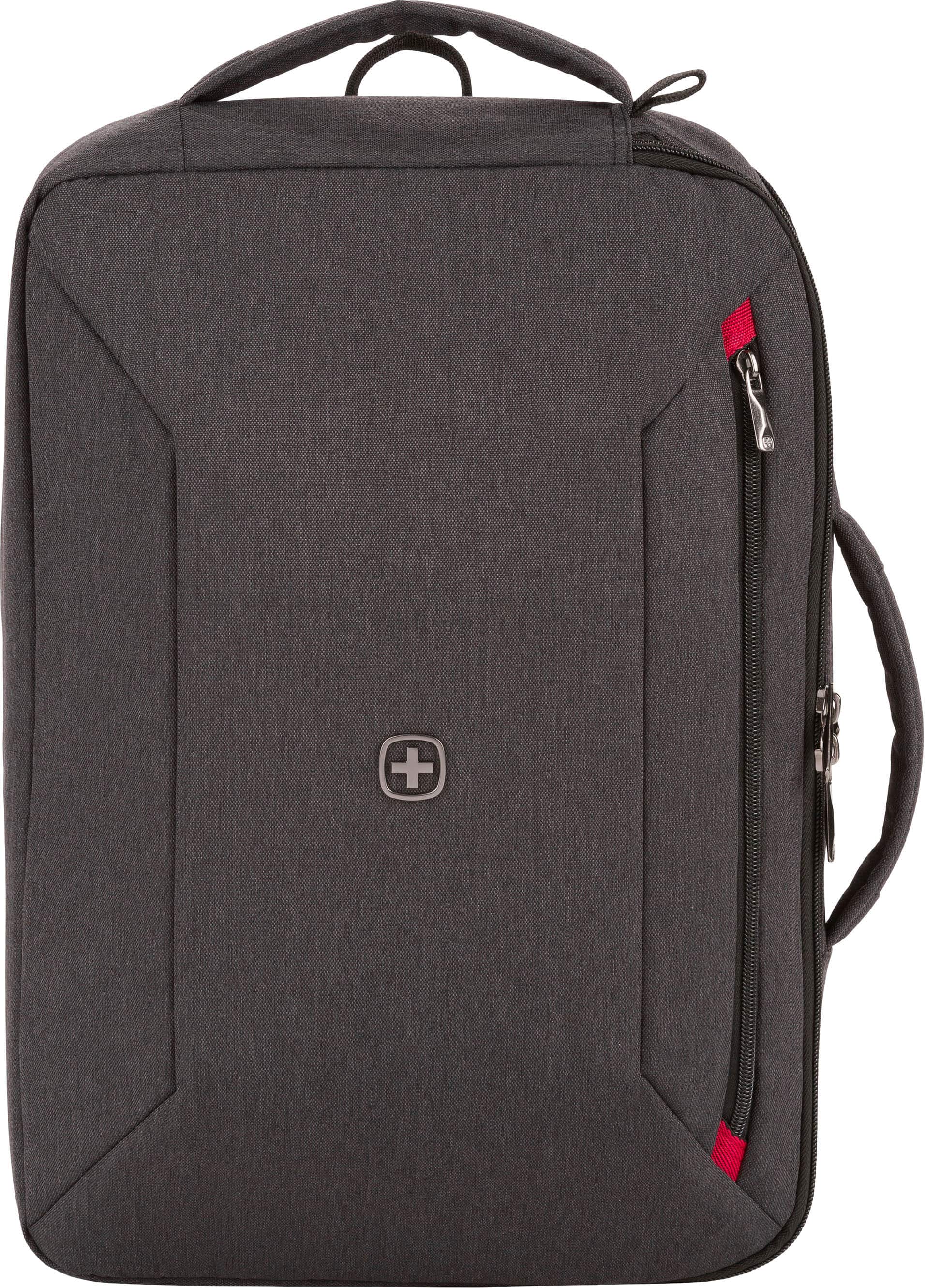 Alt View 14. SwissGear - 16" Commute Hybrid Brief/Backpack - Gray - Black.