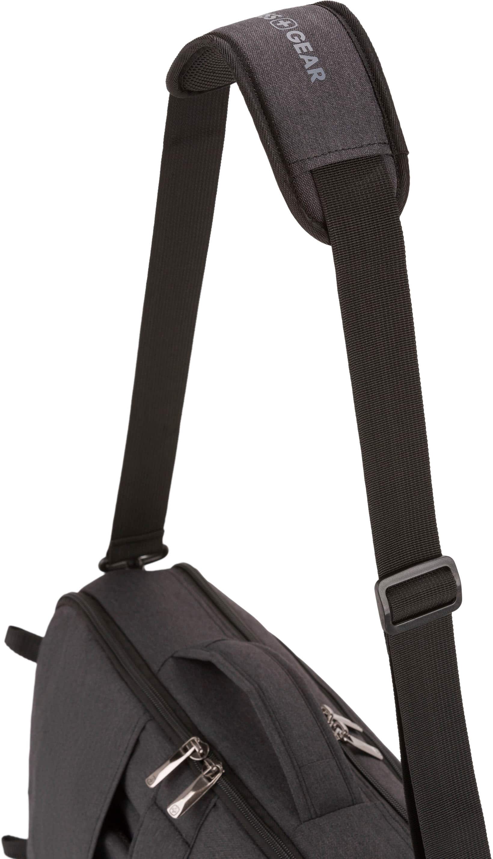 Alt View 18. SwissGear - 16" Commute Hybrid Brief/Backpack - Gray - Black.