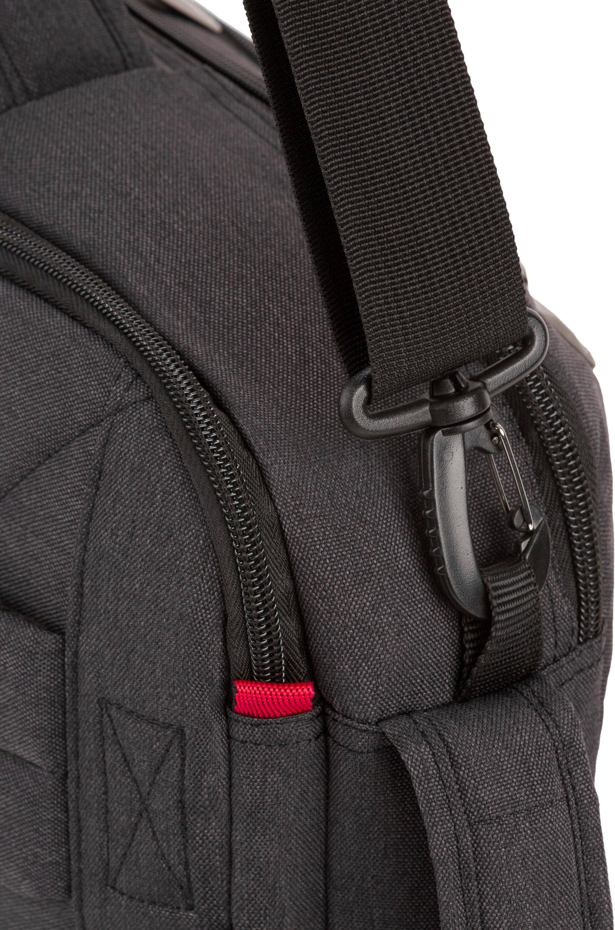 Alt View 19. SwissGear - 16" Commute Hybrid Brief/Backpack - Gray - Black.