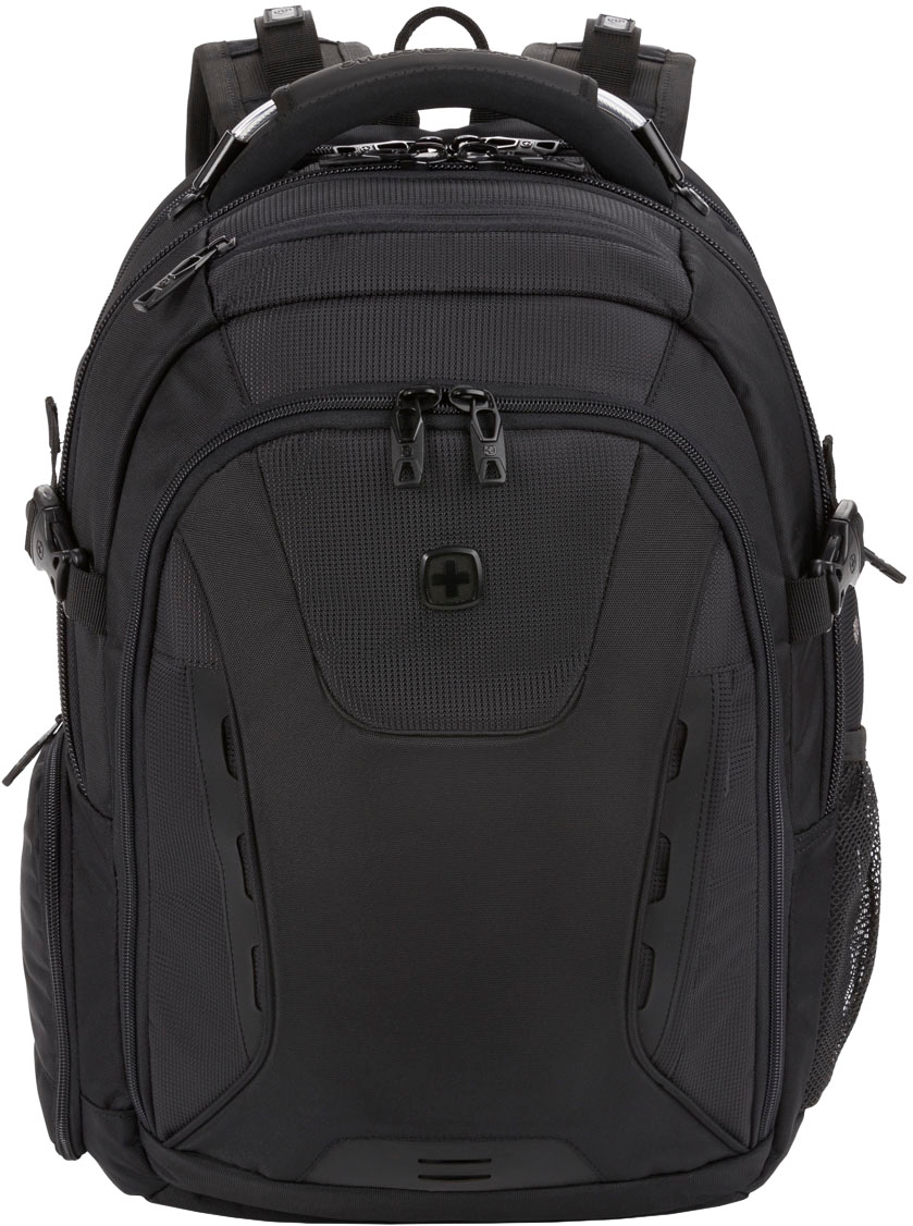 SwissGear - Commander USB ScanSmart Laptop Backpack - Black