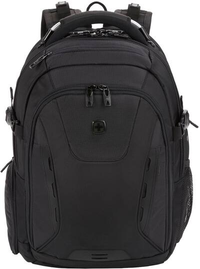 SwissGear - Commander USB ScanSmart Laptop Backpack - Black SwissGear - Commander USB ScanSmart Laptop Backpack - Black