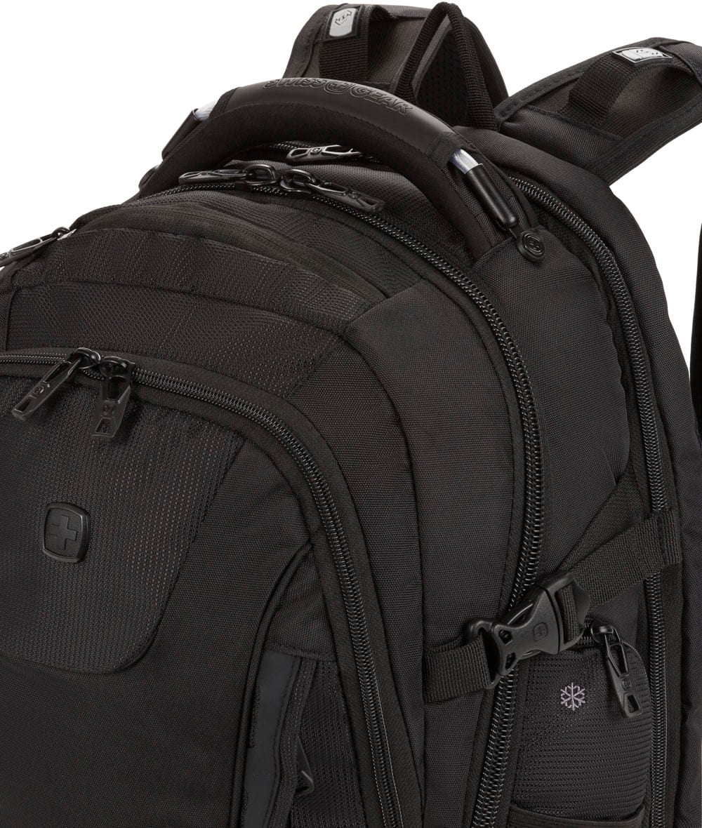 Alt View 17. SwissGear - Commander USB ScanSmart Laptop Backpack - Black.