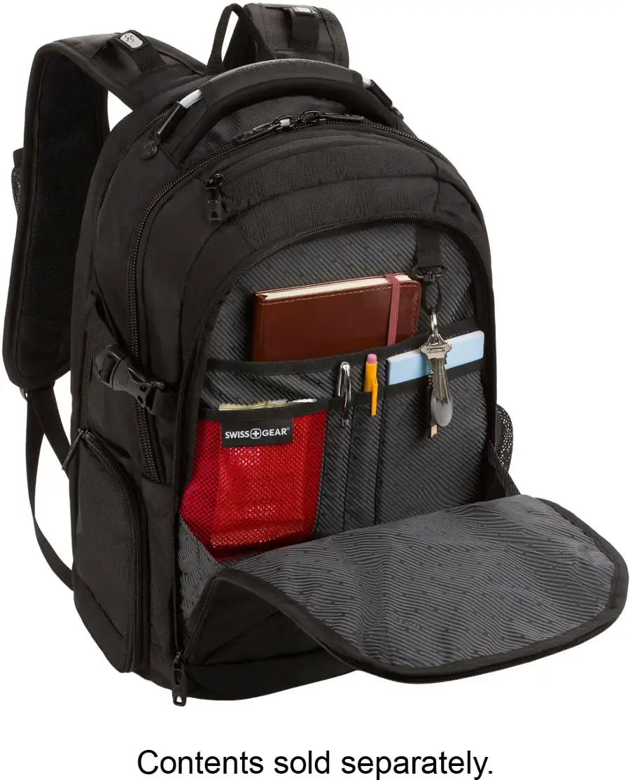 Alt View 21. SwissGear - Commander USB ScanSmart Laptop Backpack - Black.