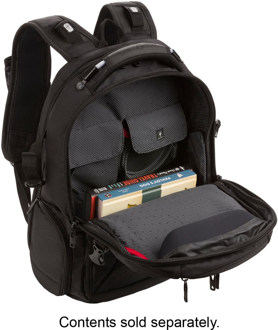 Alt View 23. SwissGear - Commander USB ScanSmart Laptop Backpack - Black.