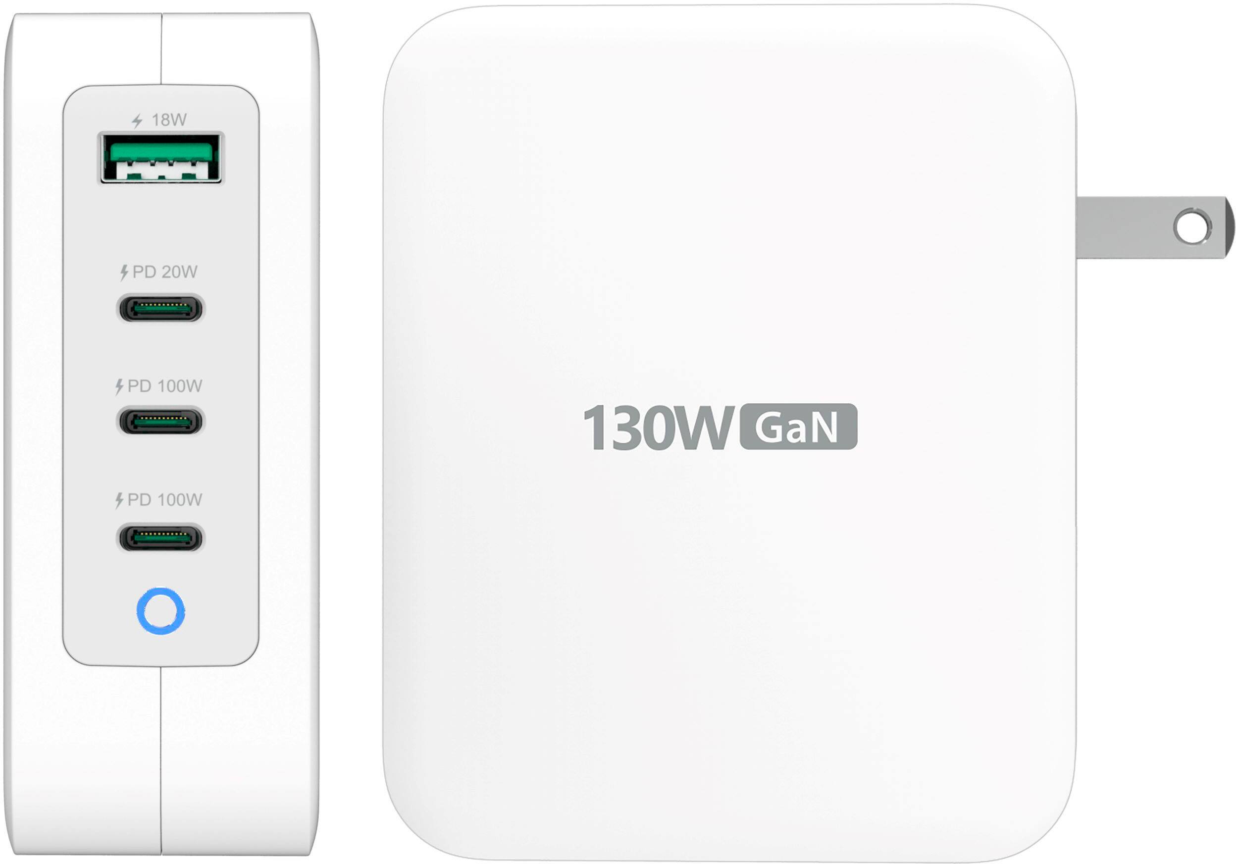 Alt View 12. j5create - 130W GaN USB-C 4-Port Charger - Black.