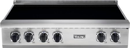 Viking - 36-inch wide Induction Rangetop - Stainless/black glass