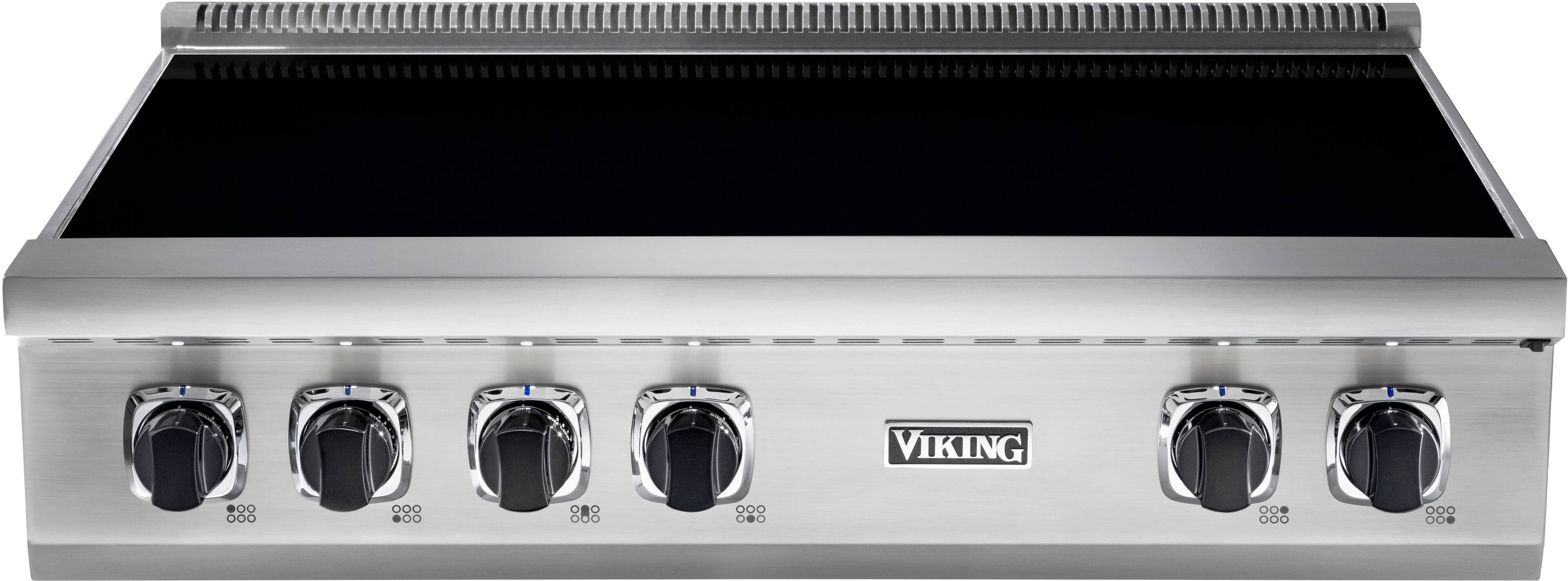 Viking - 36-inch wide Induction Rangetop - Stainless/Black glass