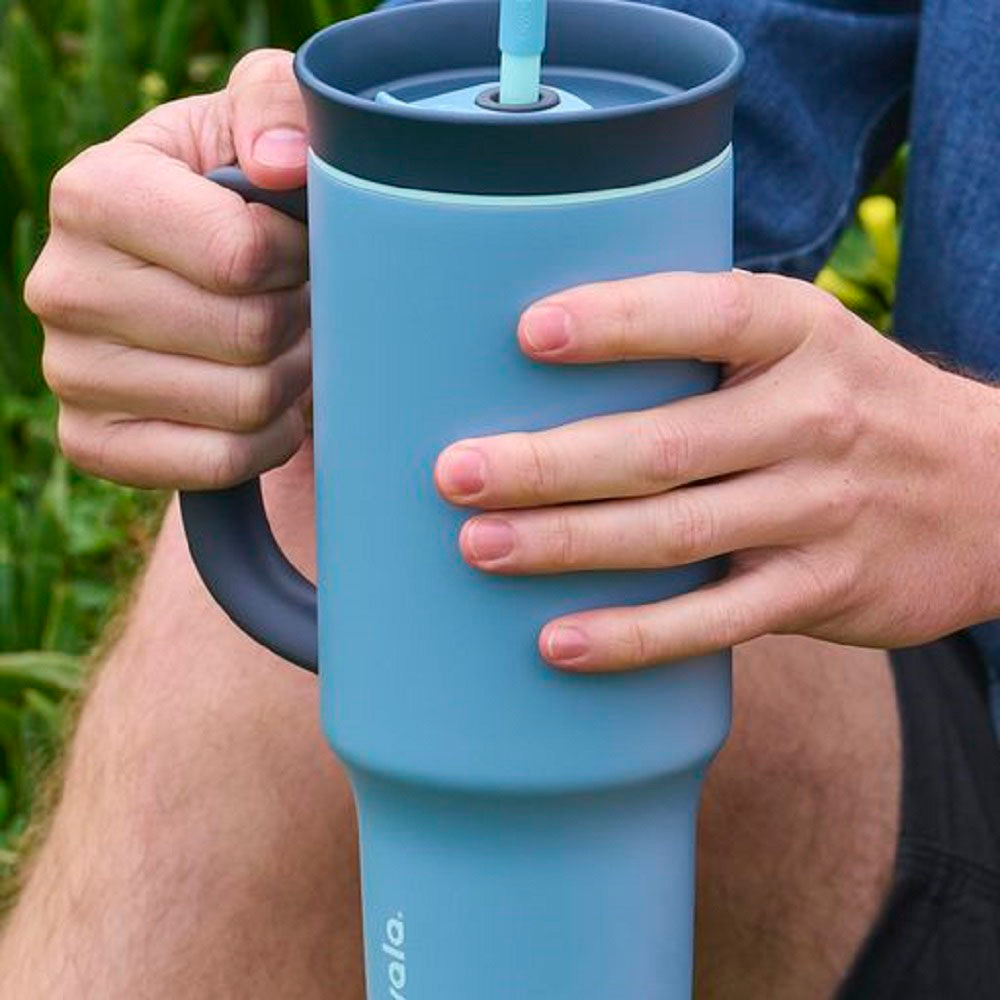 Owala Stainless Steel Travel Tumbler / 40oz / Color: Brave Adventures