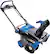 Angle. Snow Joe - 24V Single Stage Cordless Brushless Electric Snow Blower (4x12.0 Ah Batteries and 2 Chargers) - Black and Blue.
