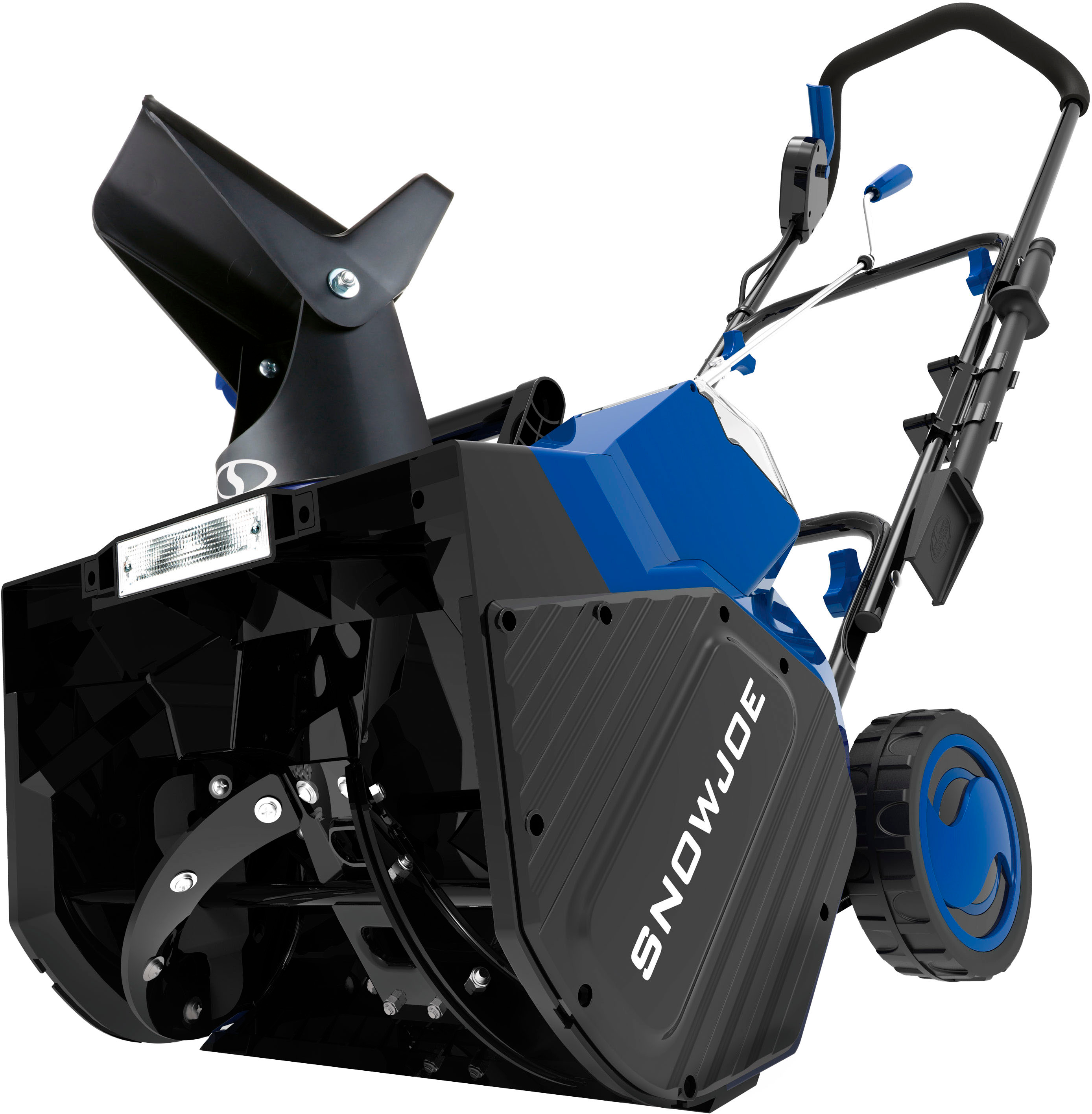 Angle View: Snow Joe - 24V Electric Snow Blower and Bundle (2x4.0 Ah Batteries and 1 Charger) - Black