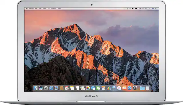 Front. Apple - Geek Squad Certified Refurbished MacBook Air 11.6" Laptop - Intel Core i5 - 4GB Memory - 128GB Flash Storage - Silver.