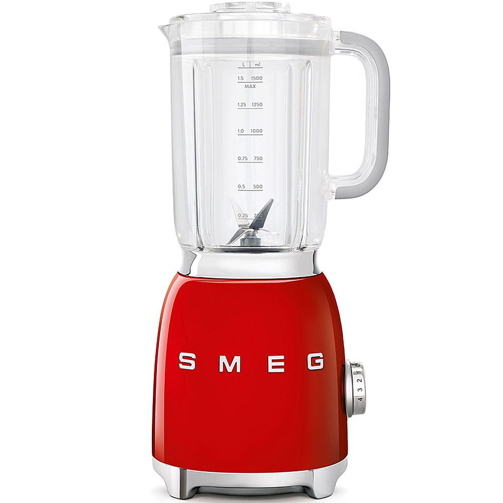 Smeg BLF01RDUS Countertop Blender with 48 oz. Capacity, 4 Speeds, Stainless  Steel Dual Blades, Safety Lock, BPA-Free Jug and Anti-Slip Feet: Red