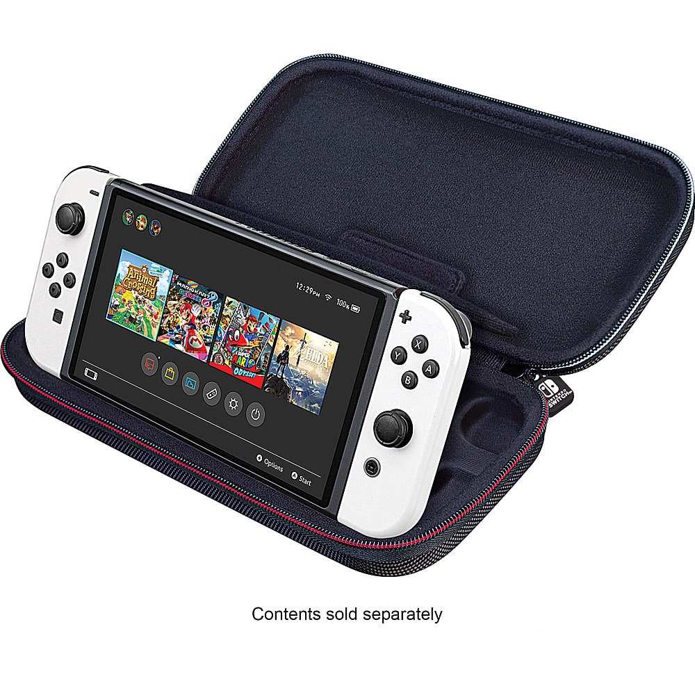 Alt View 13. RDS Industries - Game Traveler Deluxe Travel Case for Nintendo Switch - Red.