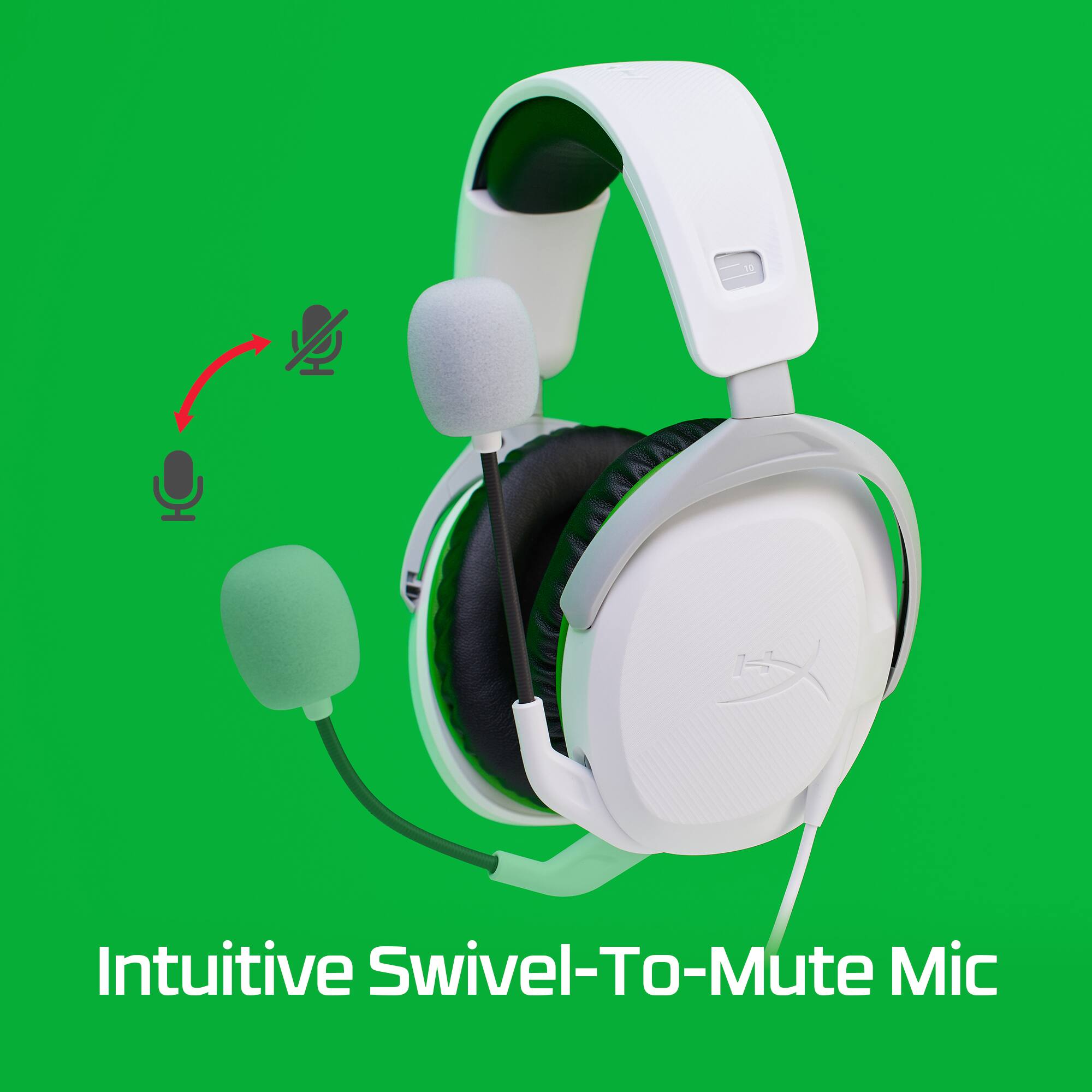 Intuitive Swivel-To-Mute Mic