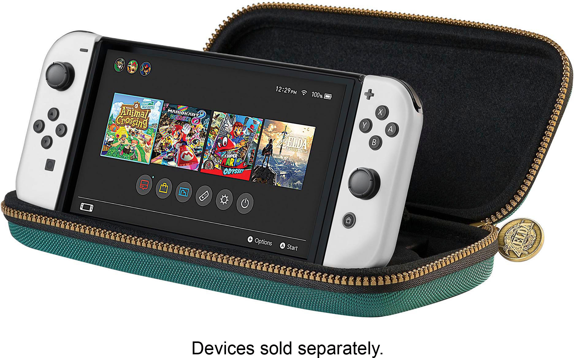 Nintendo Switch Game Traveler Deluxe Case - The Legend of Zelda Hyrule Crest