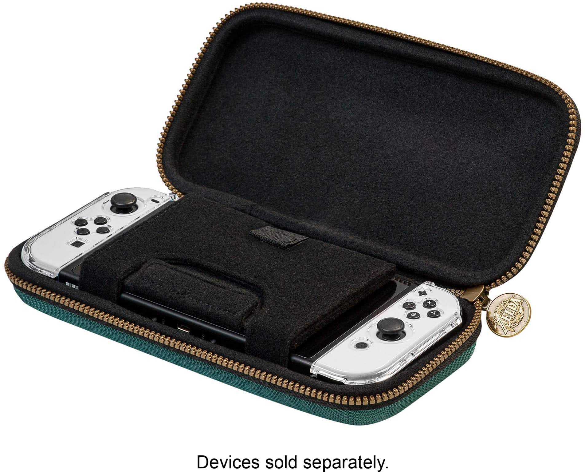 Alt View 16. RDS Industries - Tears of the Kingdom Game Traveler Deluxe Travel Case for Nintendo Switch - Green.