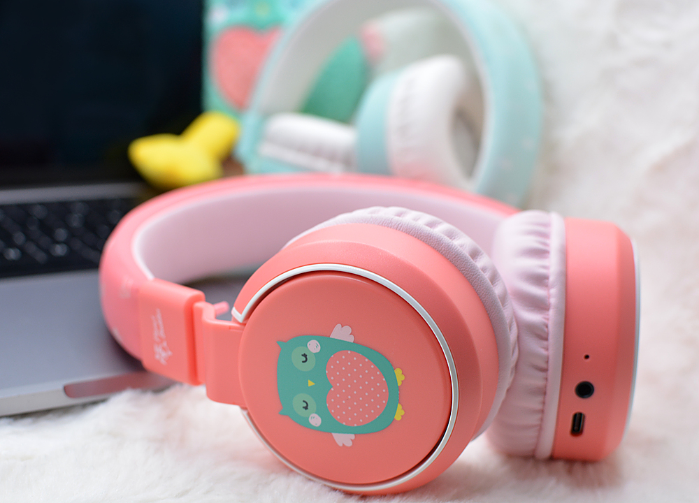 50% Wireless 52427 plastic Buy Headphone Buddies Owl Pink - Planet Best recycled