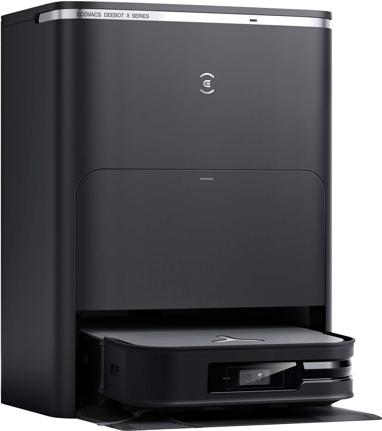 ECOVACS Robotics - DEEBOT X2 OMNI Robot Vacuum & Mop with Self Cleaning Auto Empty Station - Black - Front_Zoom