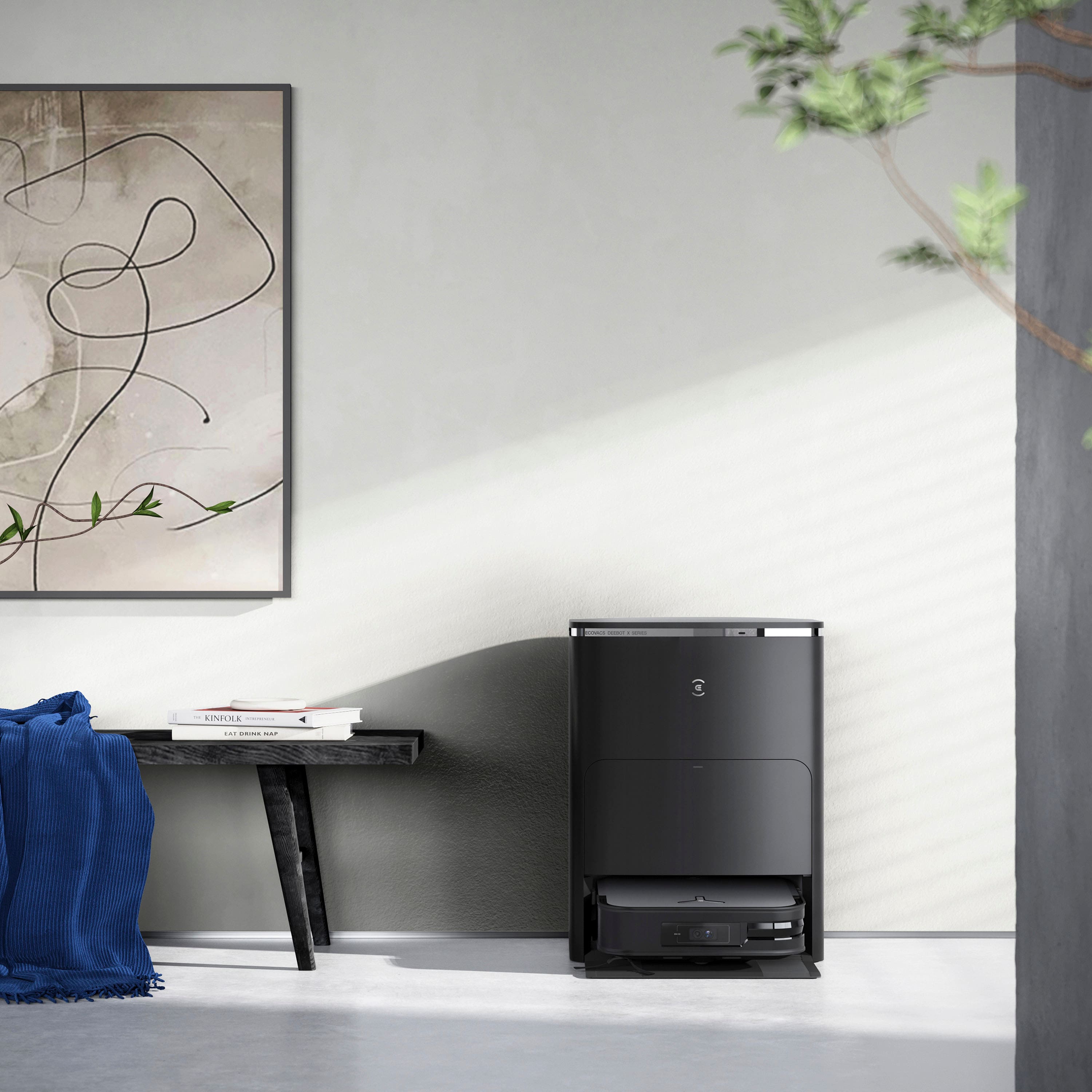 Alt View 15. ECOVACS Robotics - DEEBOT X2 OMNI Robot Vacuum & Mop with Self Cleaning Auto Empty Station - BLACK.