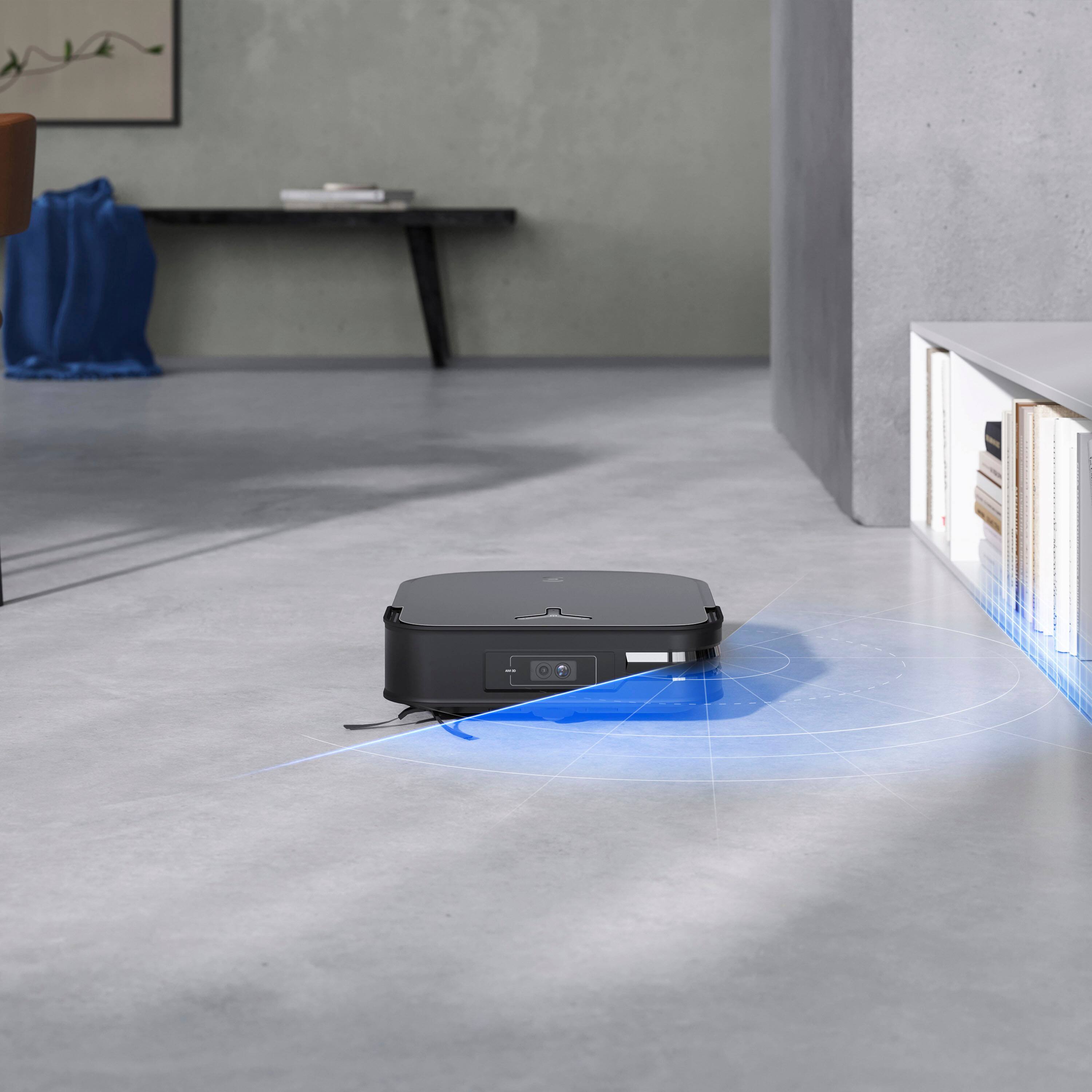 Alt View 16. ECOVACS Robotics - DEEBOT X2 OMNI Robot Vacuum & Mop with Self Cleaning Auto Empty Station - BLACK.