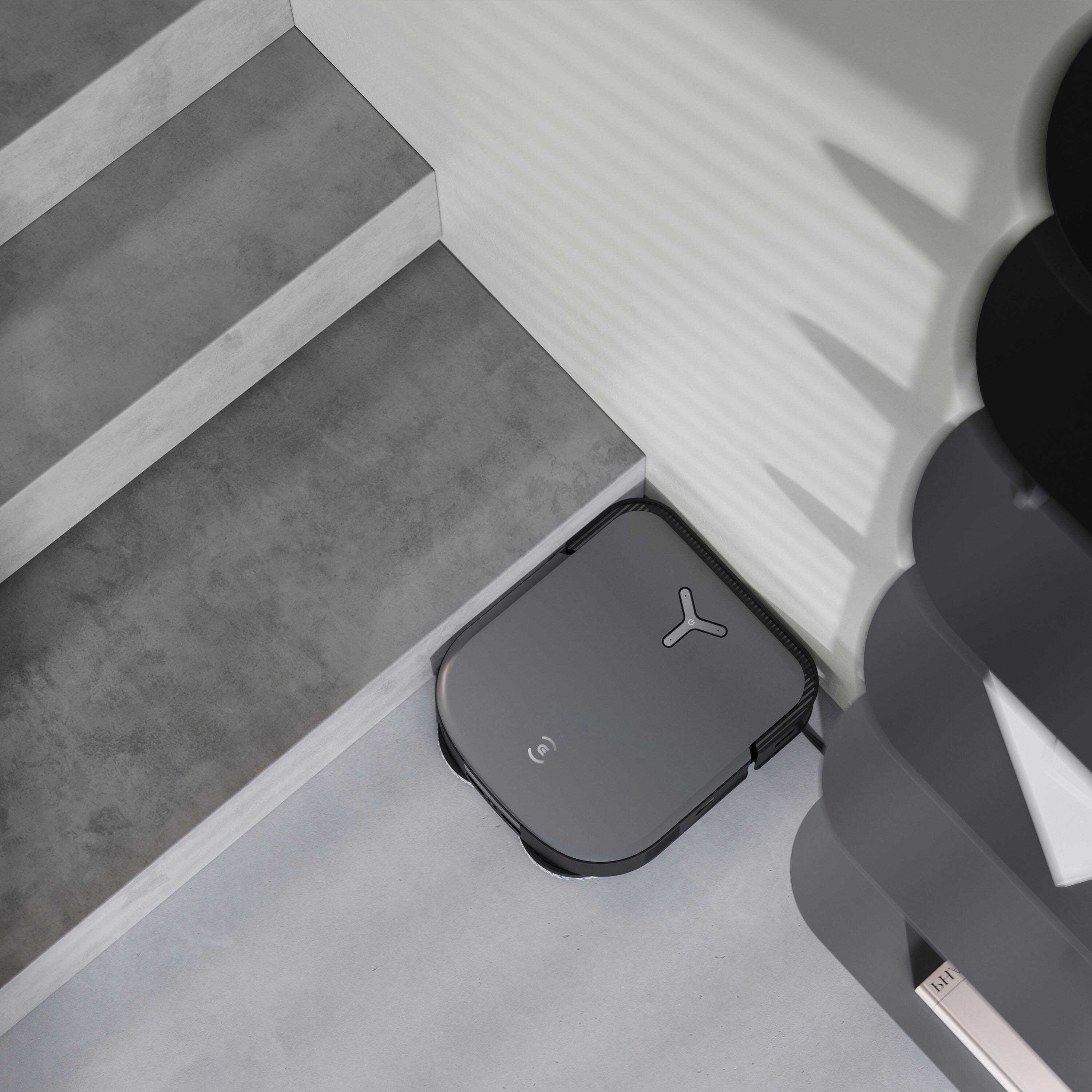 Alt View 17. ECOVACS Robotics - DEEBOT X2 OMNI Robot Vacuum & Mop with Self Cleaning Auto Empty Station - BLACK.