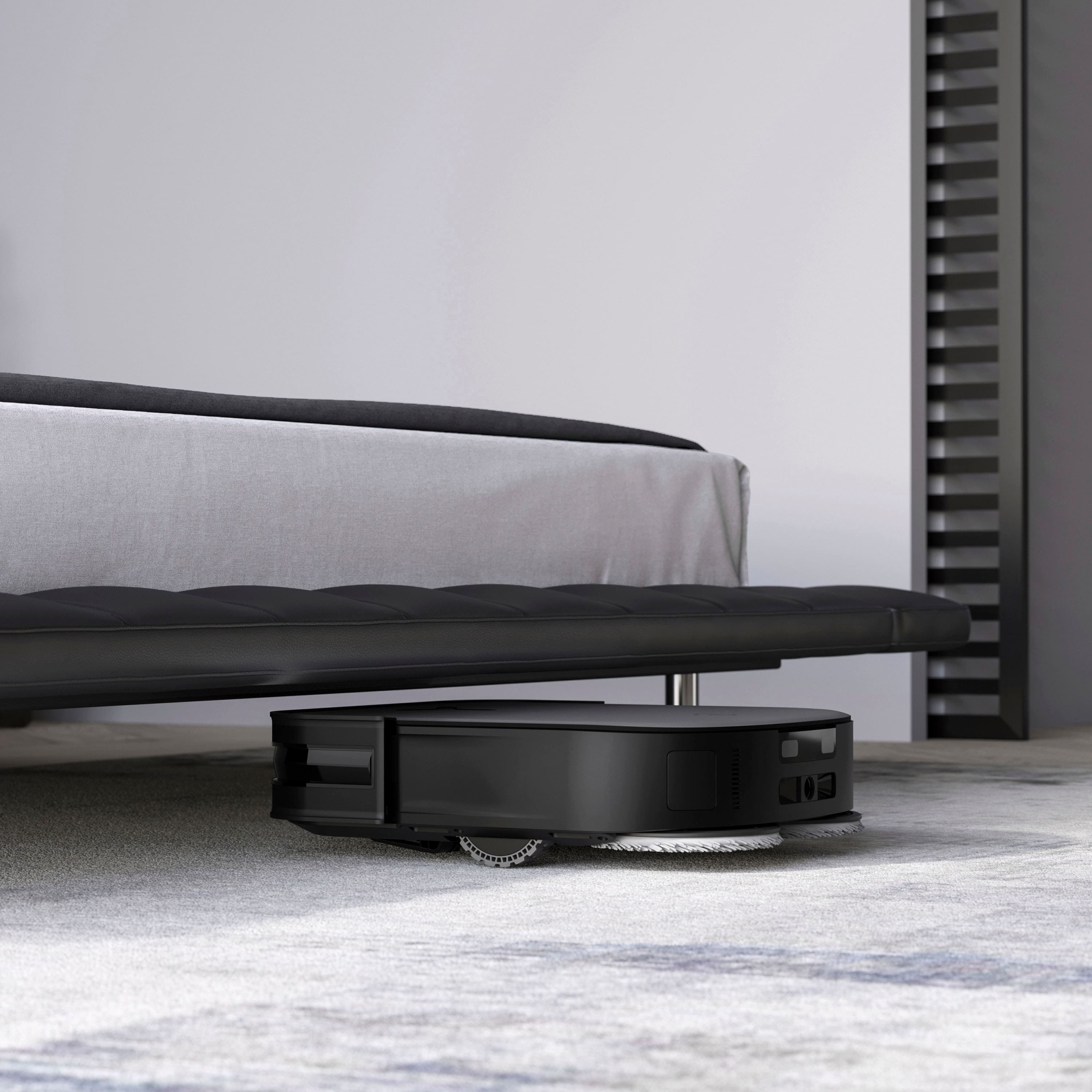 Alt View 18. ECOVACS Robotics - DEEBOT X2 OMNI Robot Vacuum & Mop with Self Cleaning Auto Empty Station - BLACK.