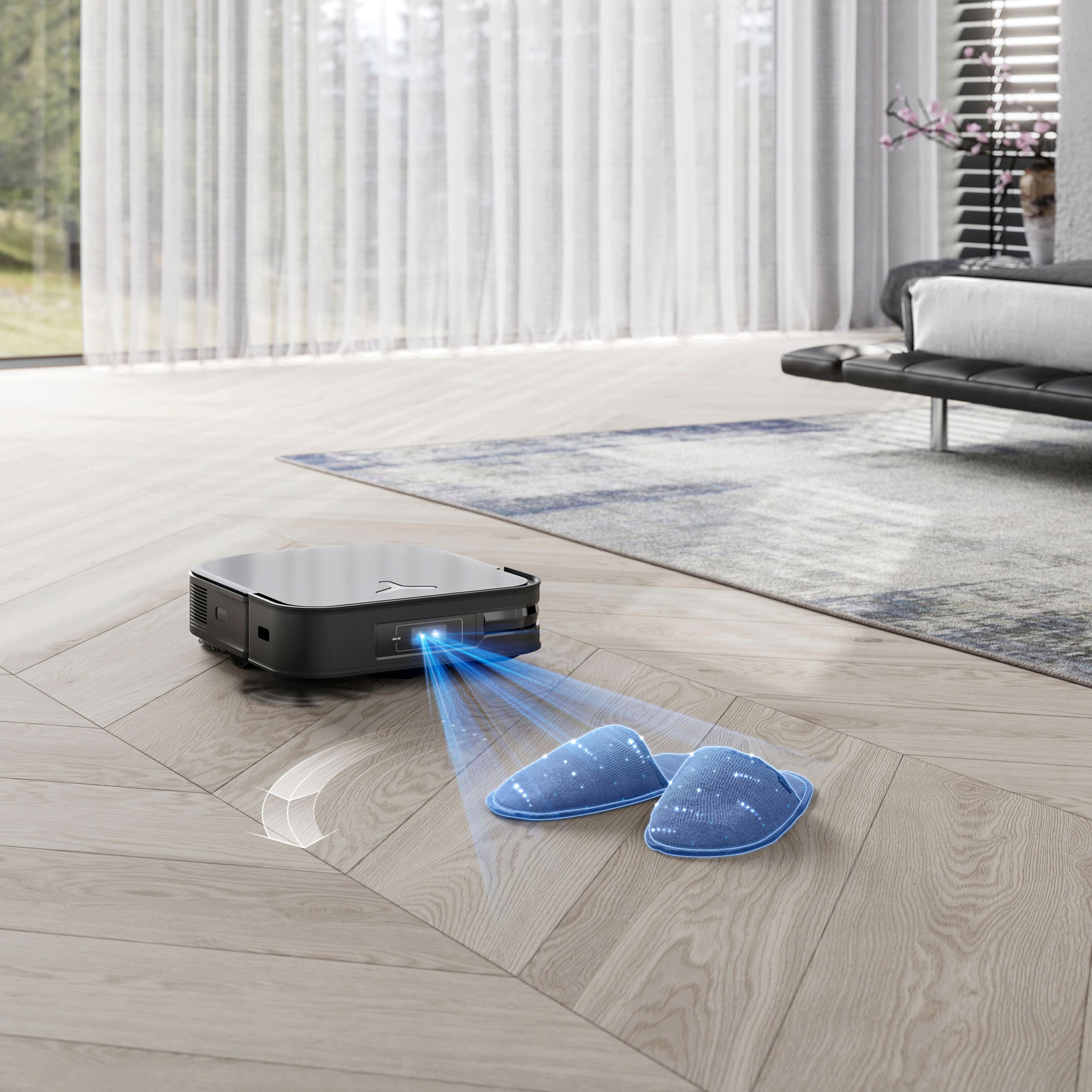 Alt View 19. ECOVACS Robotics - DEEBOT X2 OMNI Robot Vacuum & Mop with Self Cleaning Auto Empty Station - BLACK.