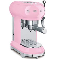 SMEG Semi-Automatic Espresso Machine with 15 bar pressure - Pink - Front_Zoom