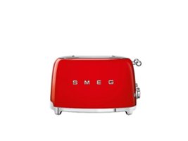 SMEG TSF03 4-Slice Wide-Slot Toaster - Red - Front_Zoom