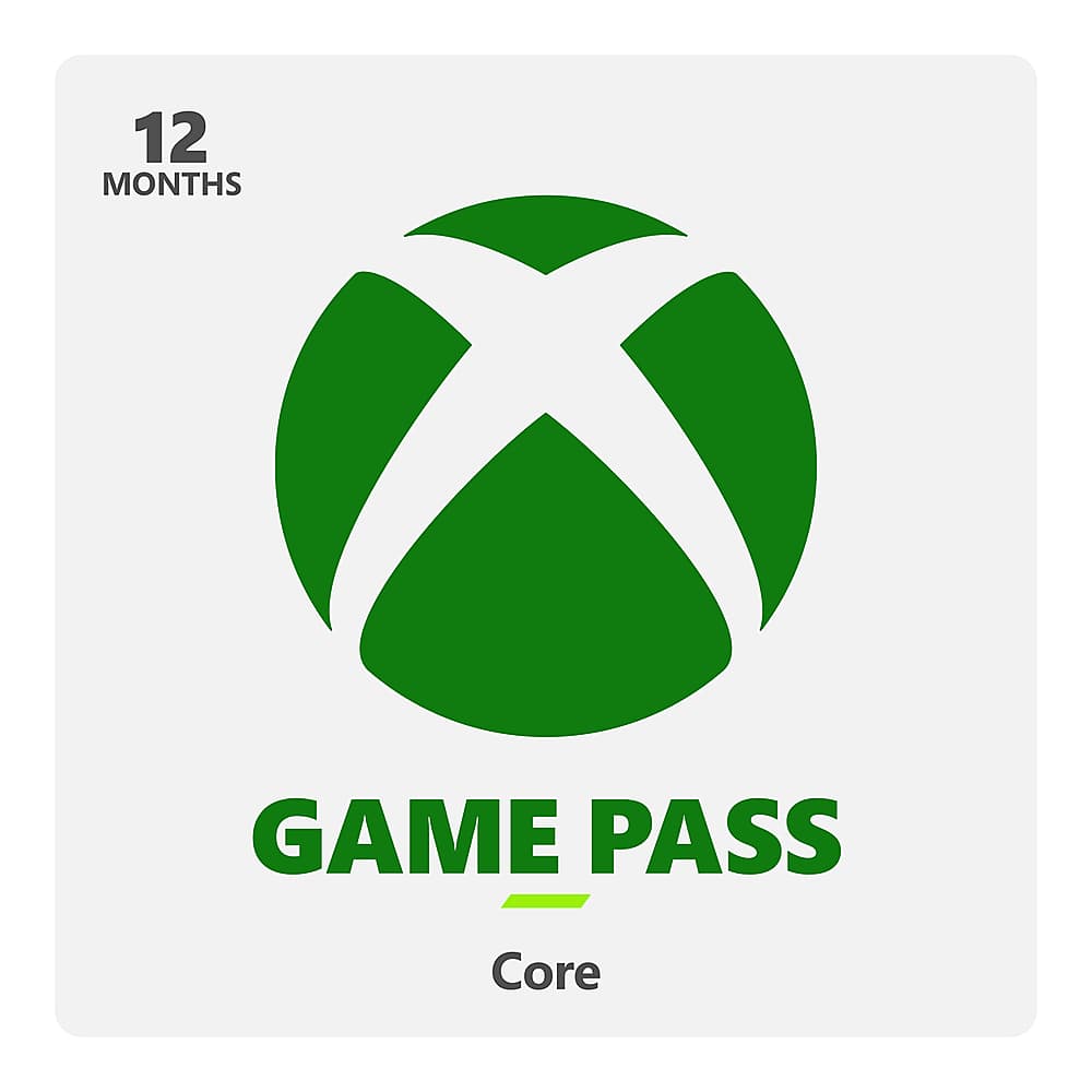 Front. Microsoft - Xbox Game Pass Core 12-month Membership - Multi.