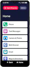 Front. Lively® - Jitterbug Smart4 Smartphone for Seniors - Black.