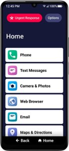 Lively™ - Jitterbug Smart4 Smartphone for Seniors - Black