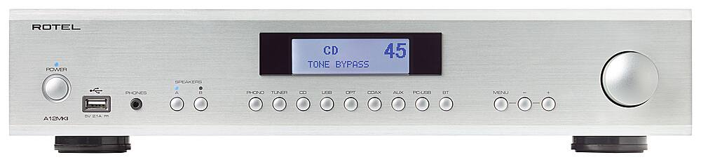 Rotel - A12MKII 60W 2-Ch Integrated Stereo Amplifier - Silver