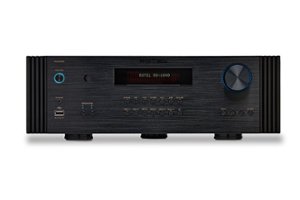 Rotel - RA-6000 350W 2-Ch Integrated Stereo Amplifier - Black - Front_Zoom