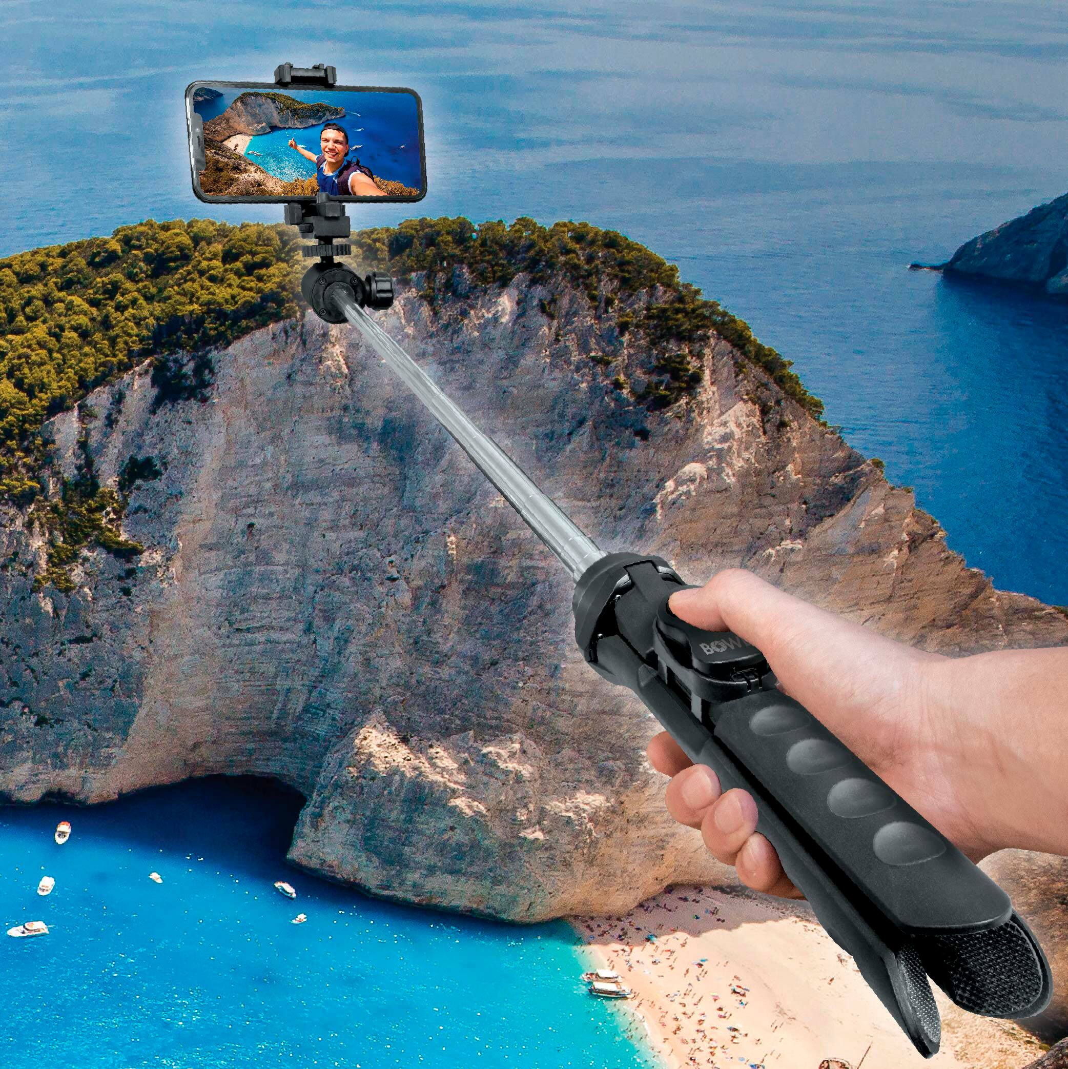 Alt View 19. Bower - Multipod Pro 67-inch Tripod - Black.