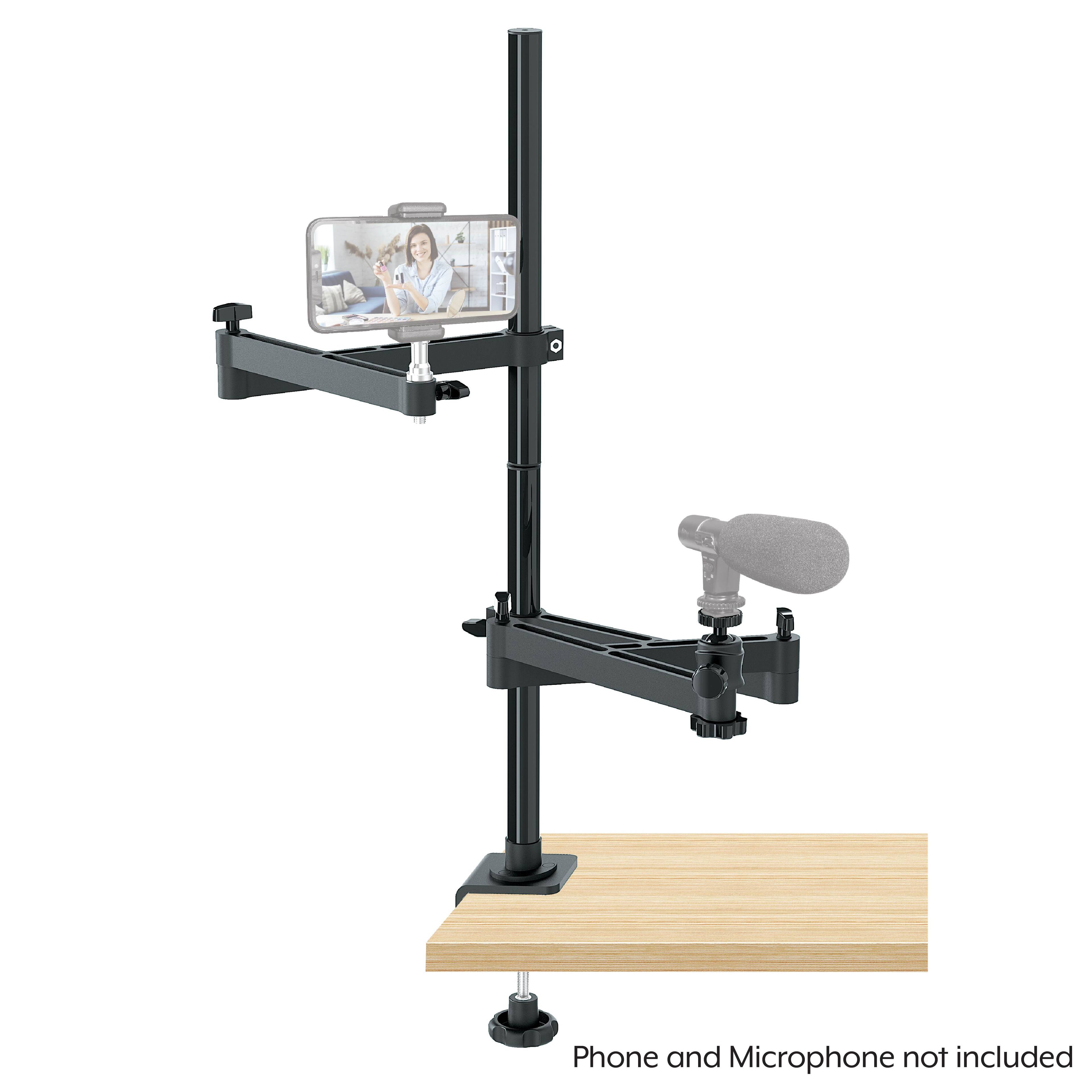 Alt View 11. Bower - Camera Desk Mount Stand - Black.
