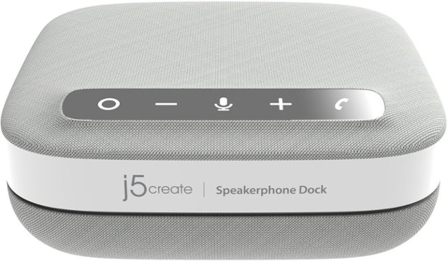 j5create - USB-C 4K Speakerphone Docking Station - Gray_0