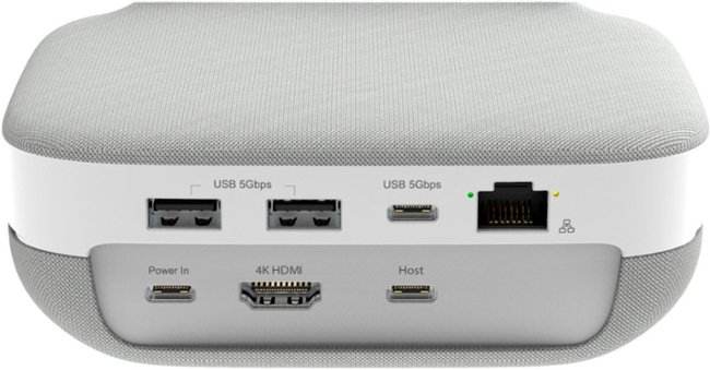 j5create - USB-C 4K Speakerphone Docking Station - Gray_1